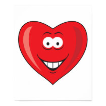 Heart Shaped Valentine Smiley Face posters by doonidesigns Heart Shaped Valentine Smiley Face posters