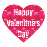 HEART SHAPED VALENTINES DAY STICKER SHEETS - GIFTS