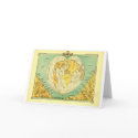 Heart Shaped World Map Blank Notecard by AnyaBrink Heart Shaped World Map Blank Notecard