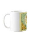 Heart Shaped World Map mugs by AnyaBrink Heart Shaped World Map mugs