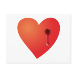 Heart shot heart bullet gets post cards