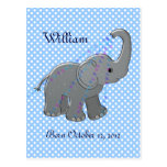 heart shower for boys postcards