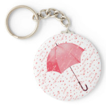 HEART SHOWERS by SHARON SHARPE Key Chain