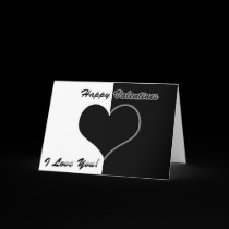 Heart silhouette cards