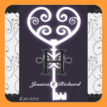 Heart Skeleton Key Sticker stickers