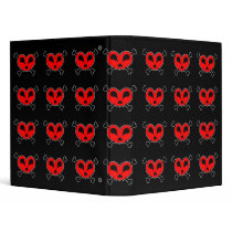 Heart Skull & Crossbones Tiled binders by HaynzDesigns Heart Skull & Crossbones Tiled binders