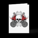 Heart Skull Guitar cards by thomascarlson Heart Skull Guitar cards