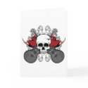 Heart Skull Guitar cards