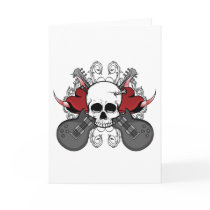 Heart Skull Guitar cards by thomascarlson Heart Skull Guitar cards