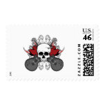 Heart Skull Guitar Postage