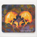 HEART SKULLS mousepads by hadleymonster HEART SKULLS mousepads