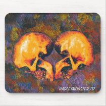 HEART SKULLS mousepads