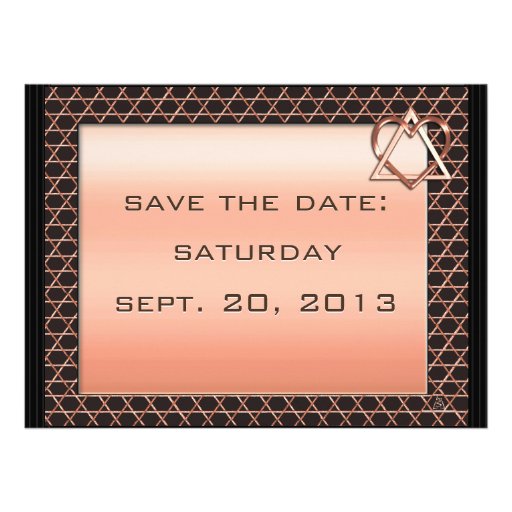 Heart & Soul - Copper  (Wedding Invitation)