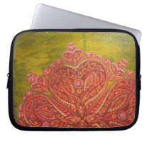 "Heart Space" Laptop Case (Painted At Burning Man) Laptop Sleeve