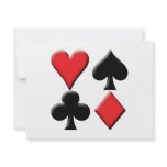 Heart, Spade, Club and Diamond Announcements