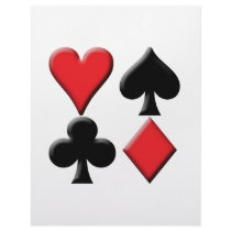 Heart, Spade, Club and Diamond letterhead