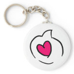Heart Speech Bubble Key Chain