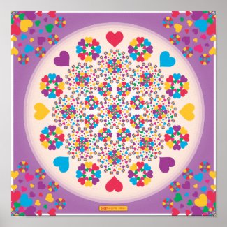 Heart Sprinkles Mandala! print