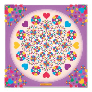 Heart Sprinkles Mandala! print