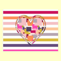 HEART SQUARED postcards