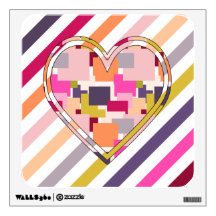 HEART SQUARED WALL GRAPHIC