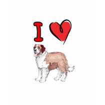 heart st  bernard t-shirts