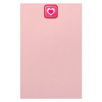 heart stationary stationery design
