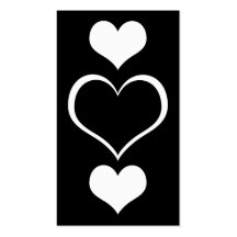 heart stax business card template