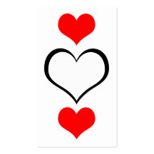 heart stax business card templates