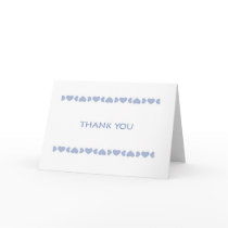 Herz-Schablone Thank You Hinweis karten
