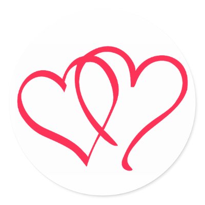 heart round stickers by paulkostyz