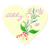 Heart Stickers for Abby