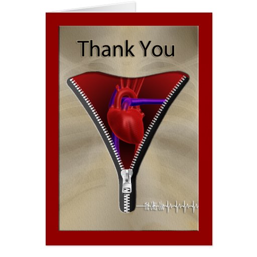 Heart Surgery Thank You Card Zazzle