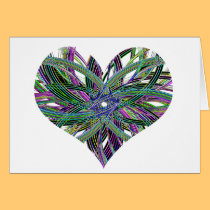 Heart Swirl Glow Card cards