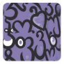 Heart & Swirls Pattern in Purple,Mauve,Violet and Stickers