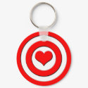 Heart Target keychain by sruhs Heart Target keychain
