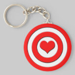 Heart Target keychain