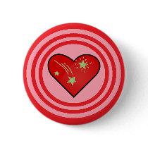 Heart Target Pin buttons by musicaficta Heart Target Pin buttons