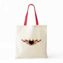 Heart Tattoo Tote Bags