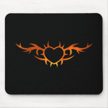 Heart Tattoo Mouse Pads
