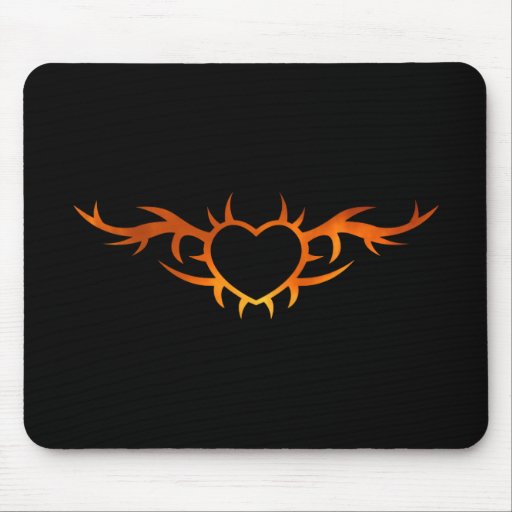 Heart Tattoo Mouse Pads