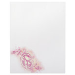 Heart Tattoo with Flowers Letterhead Design