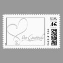 Heart Thank You Postage