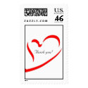 Heart Thank you Postage postage by frugalbride Heart Thank you Postage postage