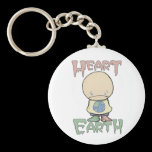Heart the Earth keychains