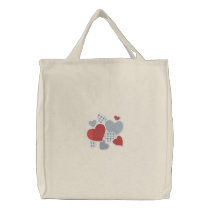 Heart to Heart embroidered bags by Embroidery4U Heart to Heart embroidered bags