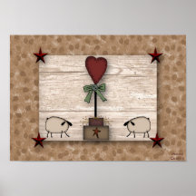 Heart Topiary Poster