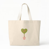 Heart Topiary with Pink Roses bags by trennea Heart Topiary with Pink Roses bags
