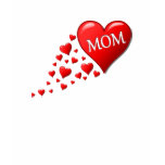 Heart Trails Mom T Shirts