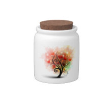 Heart Tree Candy Jar